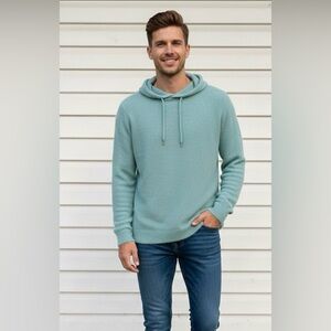 Authentic Danielle Fiesoli Italia Eco Organic Cotton Blend Textured Hoodie M/L